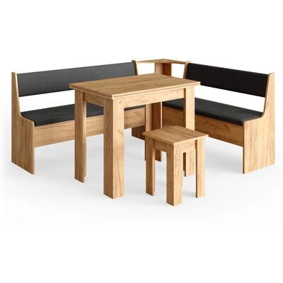 Vicco - Ensemble de bancs d'angle avec table, 180x150 cm, chêne sable - Publicité Vicco - Ensemble de bancs d'angle avec table, 180x150 cm, chêne sable - Publicité
