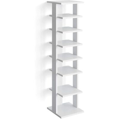Vicco Schuhschrank Sara - Weiß - 7 Ablagen - Schuhschrank Vicco Schuhschrank Sara - Weiß - 7 Ablagen - Schuhschrank