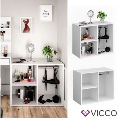Armadio Bagno Bianco Isabelle Vicco - 80cm Spazio di Stoccaggio Armadio Bagno Bianco Isabelle Vicco - 80cm Spazio di Stoccaggio