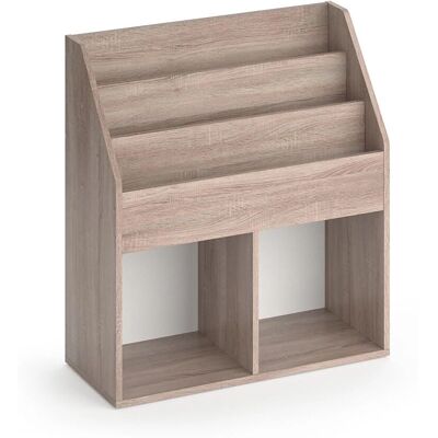 Vicco Luigi Bücherschrank - Sonoma - 72x79cm - 2 Faltboxen Vicco Luigi Bücherschrank - Sonoma - 72x79cm - 2 Faltboxen