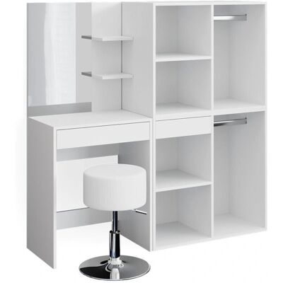Vicco Isabelle Weiß Make-up Kommode mit Stauraum & Hocker Vicco Isabelle Weiß Make-up Kommode mit Stauraum & Hocker