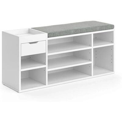 Banco para zapatos blanco Vicco Eleon - Almacenamiento de calzado Banco para zapatos blanco Vicco Eleon - Almacenamiento de calzado
