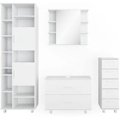 Set di mobili da bagno Vicco Ilias Bianco Set di mobili da bagno Vicco Ilias Bianco