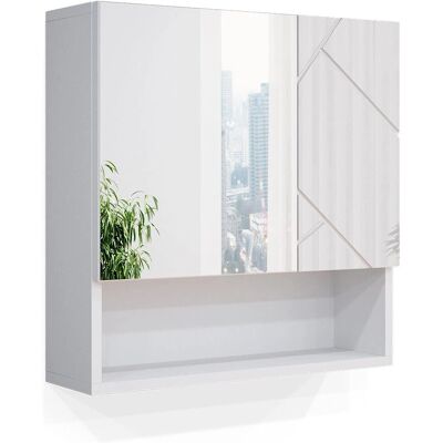 Vicco Espejo y Armario de Baño Irma - Espacio Compacto, Calidad Vicco Espejo y Armario de Baño Irma - Espacio Compacto, Calidad
