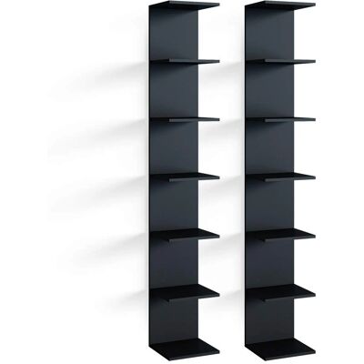 Estante de Pared Vicco Paolo - 14 Compartimentos, Negro - Estante Estante de Pared Vicco Paolo - 14 Compartimentos, Negro - Estante