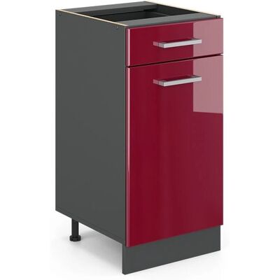 Vicco R-Line Mobile Base Cucina 40cm - Bordeaux Lucido Vicco R-Line Mobile Base Cucina 40cm - Bordeaux Lucido
