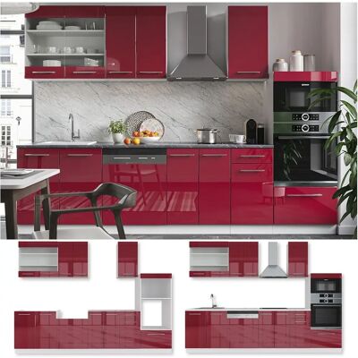 Vicco - Fame-Line 300 - Burdeos alto brillo/blanco Vicco - Fame-Line 300 - Burdeos alto brillo/blanco