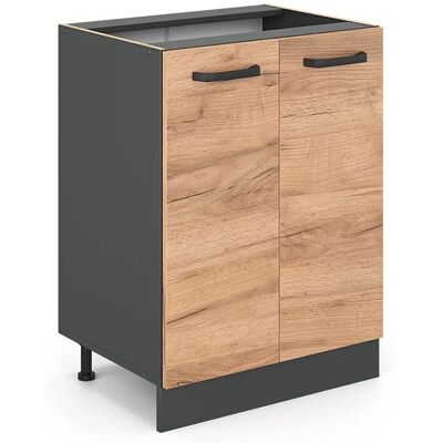 Vicco - Meuble de cuisine modulaire - 60cm - Chêne doré - R-Line - Publicité Vicco - Meuble de cuisine modulaire - 60cm - Chêne doré - R-Line - Publicité