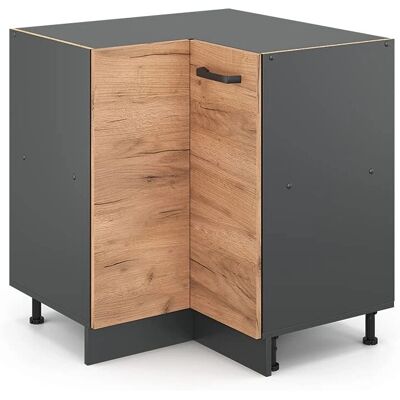 Vicco - Armadio angolare R-Line, Rovere dorato, 75,6cm - Mobili cucina Vicco - Armadio angolare R-Line, Rovere dorato, 75,6cm - Mobili cucina