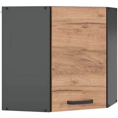 Vicco - Armadio angolare da parete 57cm antracite/roble moderno Vicco - Armadio angolare da parete 57cm antracite/roble moderno