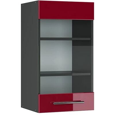 Vicco Armoire murale de cuisine - 40cm Anthracite/Bordeaux, Moderne - Publicité Vicco Armoire murale de cuisine - 40cm Anthracite/Bordeaux, Moderne - Publicité