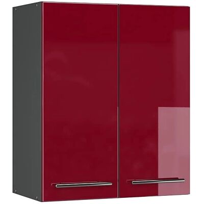 Vicco - Armario de pared Fame-Line 60 cm antracita/rojo burdeos alto brillo moderno Vicco - Armario de pared Fame-Line 60 cm antracita/rojo burdeos alto brillo moderno