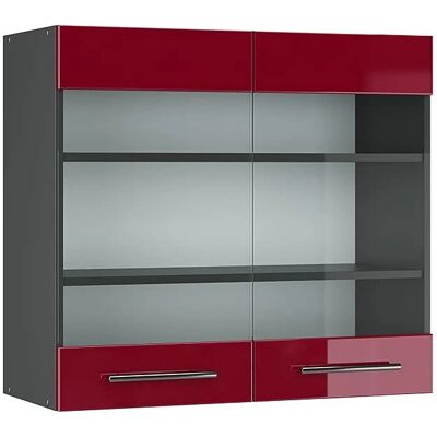 Vicco Modelo 80cm Bordeaux/Antracita Armario de Cocina - Moderno Vicco Modelo 80cm Bordeaux/Antracita Armario de Cocina - Moderno