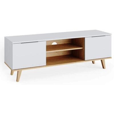Mueble TV Nautica de Vicco - Estilo Escandinavo, Resistente a Arañazos, Gran Almacenamiento Mueble TV Nautica de Vicco - Estilo Escandinavo, Resistente a Arañazos, Gran Almacenamiento