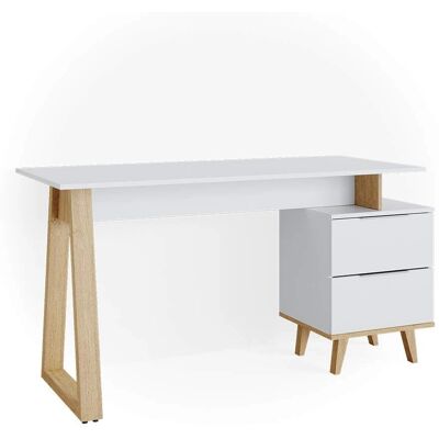 Vicco Escritorio Nautica - Estilo Escandinavo, Blanco, 138x60cm Vicco Escritorio Nautica - Estilo Escandinavo, Blanco, 138x60cm