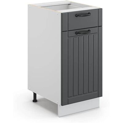 Vicco Mueble bajo de cocina compacto - Cierre suave, estilo campestre Vicco Mueble bajo de cocina compacto - Cierre suave, estilo campestre