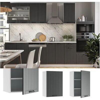 Vicco - Gabinete de Cocina Fame-Line - 50cm Blanco/Gris oscuro Vicco - Gabinete de Cocina Fame-Line - 50cm Blanco/Gris oscuro