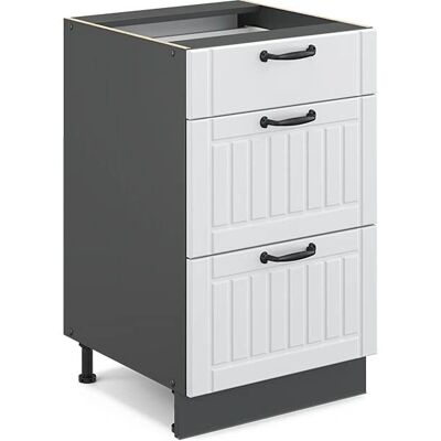 Vicco Modelo Fame-Line Mueble Bajo de Cocina - 50cm Blanco Vicco Modelo Fame-Line Mueble Bajo de Cocina - 50cm Blanco