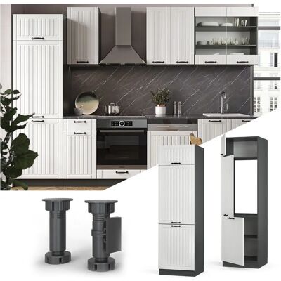 Vicco Mueble de Cocina - Fame-Line 60cm Antracita/Blanco Vicco Mueble de Cocina - Fame-Line 60cm Antracita/Blanco