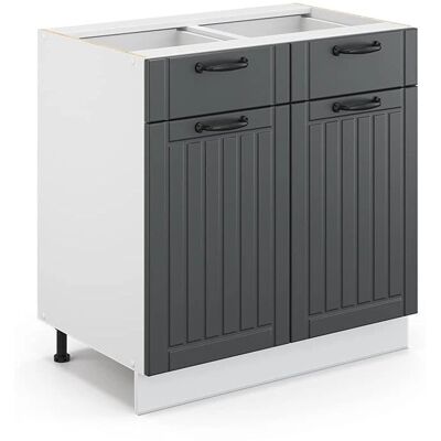 Gabinete base de cocina Vicco Fame-Line 80cm Antracita Rústica Gabinete base de cocina Vicco Fame-Line 80cm Antracita Rústica