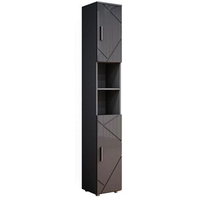 Armario de baño Vicco Irma - Antracita brillo 30x192cm Armario de baño Vicco Irma - Antracita brillo 30x192cm