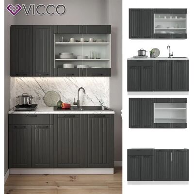 Vicco - Cocina de 140cm Estilo Rústico - Cocina Vicco - Cocina de 140cm Estilo Rústico - Cocina