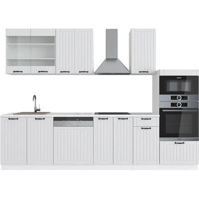 Vicco Gabinete de Cocina Fame-Line Blanco Rústico 300cm Vicco Gabinete de Cocina Fame-Line Blanco Rústico 300cm