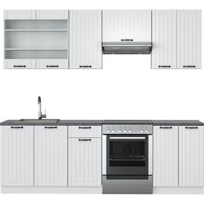 Vicco Armario de Cocina Estilo Cottage Blanco - 240cm Fame-Line Vicco Armario de Cocina Estilo Cottage Blanco - 240cm Fame-Line