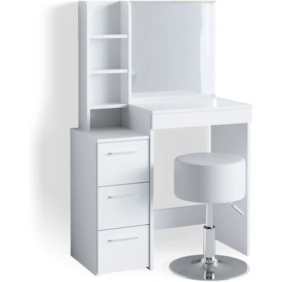 Vicco Meryl Weiß Make-up Tisch mit Hocker Vicco Meryl Weiß Make-up Tisch mit Hocker