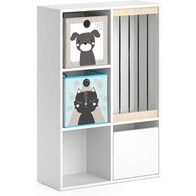 Vicco - Estantería infantil Luigi, Blanco, 72 x 107,8 cm con 2 cajas plegables Vicco - Estantería infantil Luigi, Blanco, 72 x 107,8 cm con 2 cajas plegables