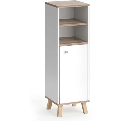 Armoire de bain Vicco Senyo - Blanc - 30x95 cm - Publicité Armoire de bain Vicco Senyo - Blanc - 30x95 cm - Publicité