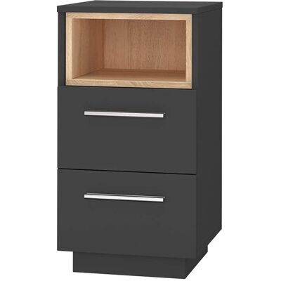 Vicco Beatrice Comodino - Antracite/Sonoma - 36x68cm Vicco Beatrice Comodino - Antracite/Sonoma - 36x68cm