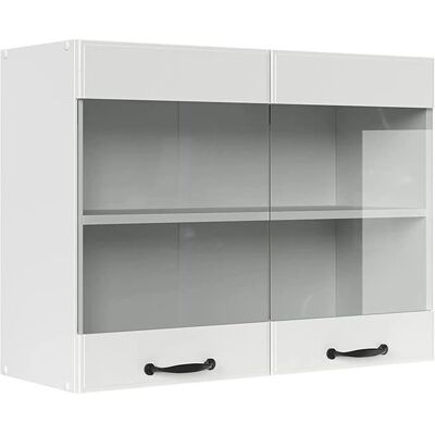Vicco - Armadio cucina in vetro rustico 80cm - Mobili da cucina Vicco - Armadio cucina in vetro rustico 80cm - Mobili da cucina