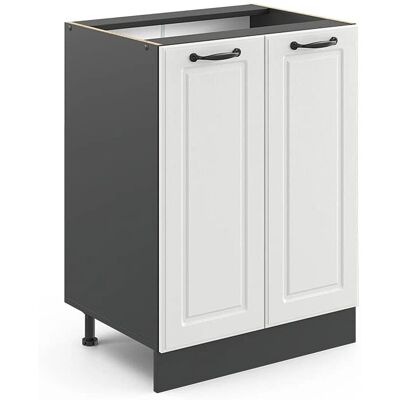 Vicco Meuble de cuisine R-Line 60 cm Blanc/Anthracite - Publicité Vicco Meuble de cuisine R-Line 60 cm Blanc/Anthracite - Publicité