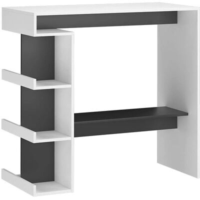 Vicco Modèle Dana Blanc/Antracite Table de bar - Bar Table - Publicité Vicco Modèle Dana Blanc/Antracite Table de bar - Bar Table - Publicité