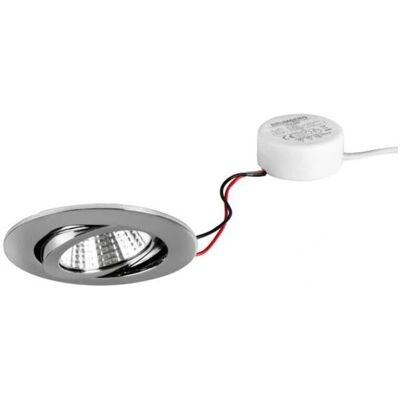 Brumberg LED-Einbaustrahler Set - Chrom, Dimmbar, 3000K Brumberg LED-Einbaustrahler Set - Chrom, Dimmbar, 3000K