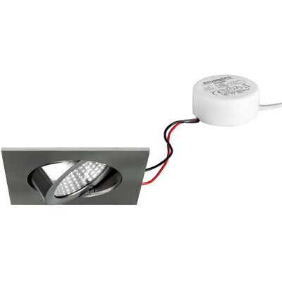 Brumberg LED-Einbaustrahler-Set - Dimmbar, 3000K, Nickel Brumberg LED-Einbaustrahler-Set - Dimmbar, 3000K, Nickel