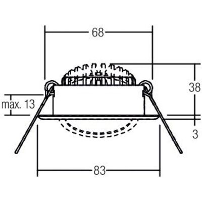 Brumberg LED-Einbaustrahler-Set - Phasenabschnitt dimmbar Brumberg LED-Einbaustrahler-Set - Phasenabschnitt dimmbar