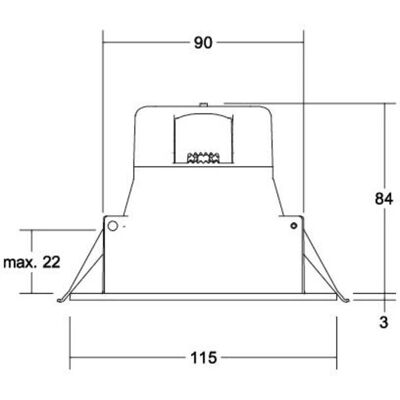 Brumberg LED Einbaudownlight - 10W, Weiß, Einstellbare Temperatur Brumberg LED Einbaudownlight - 10W, Weiß, Einstellbare Temperatur