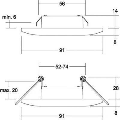 Brumberg Spot LED blanc - Rond, 3W, 3000K, 440lm - Type de produit - Publicité Brumberg Spot LED blanc - Rond, 3W, 3000K, 440lm - Type de produit - Publicité