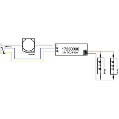 Trasformatore LED Brumberg - 24V Dimmerabile 30W IP20 Trasformatore LED Brumberg - 24V Dimmerabile 30W IP20
