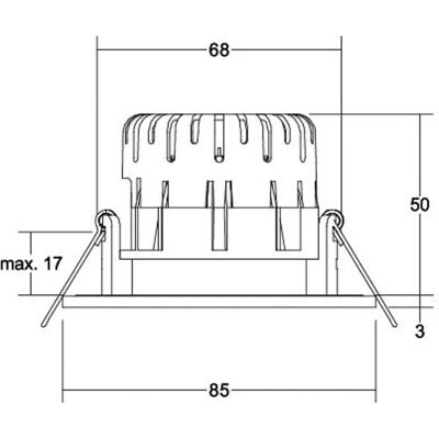 Brumberg LED-Einbaudownlight IP65 - Deckenleuchte Brumberg LED-Einbaudownlight IP65 - Deckenleuchte