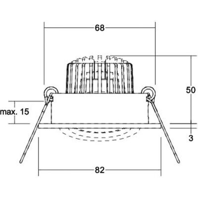 Brumberg LED-Einbaustrahler Set - Phasenabschnitt dimmbar Brumberg LED-Einbaustrahler Set - Phasenabschnitt dimmbar