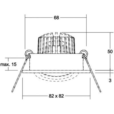 Brumberg LED-Einbaustrahler - 3000K, 6W, verstellbar Brumberg LED-Einbaustrahler - 3000K, 6W, verstellbar