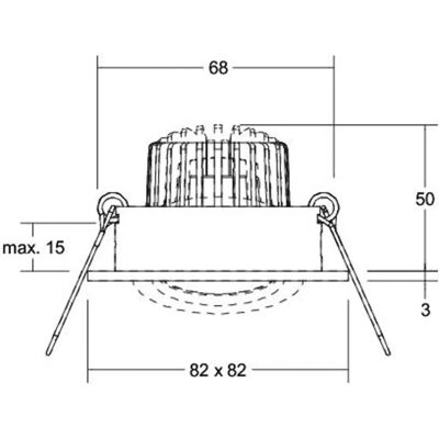 Brumberg LED-Einbaustrahler - Dimmbar, 680lm, Weiß Brumberg LED-Einbaustrahler - Dimmbar, 680lm, Weiß