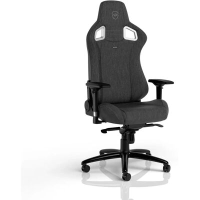 noblechairs EPIC TX Gaming Chair - Anthracite - Breathable Fabric - Ergonomic - 4D Armrests - 60mm Casters noblechairs EPIC TX Gaming Chair - Anthracite - Breathable Fabric - Ergonomic - 4D Armrests - 60mm Casters