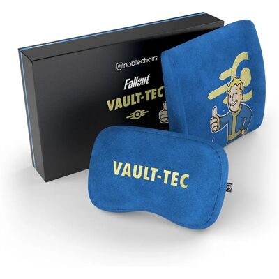 Conjunto de almohadas Vault-Tec de noblechairs en azul - Accesorios para sillas de juego Conjunto de almohadas Vault-Tec de noblechairs en azul - Accesorios para sillas de juego