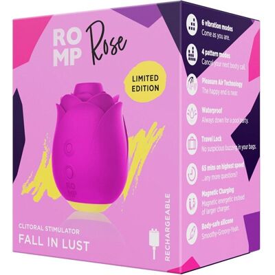 ROMP Rose Estimulador de Clítoris de Silicona Recargable - Rosa ROMP Rose Estimulador de Clítoris de Silicona Recargable - Rosa