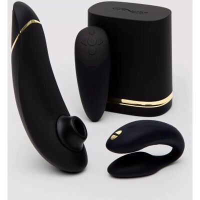 Womanizer X We-Vibe Golden Moments Limited Edition Pleasure Collection - Sort Womanizer X We-Vibe Golden Moments Limited Edition Pleasure Collection - Sort