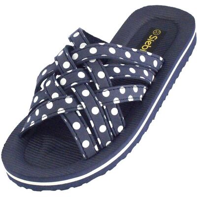 CLASSIC BASICS Badepantolette Gr. 41, marine - Sommerschuhe CLASSIC BASICS Badepantolette Gr. 41, marine - Sommerschuhe